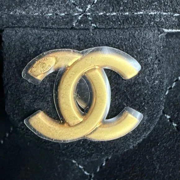 Chanel 25 Hobo Bag Medium Black Suede - Picture 12 of 16